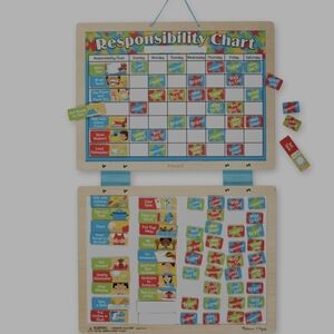 Melissa & Doug Colorful Magnetic Responsibility Chart